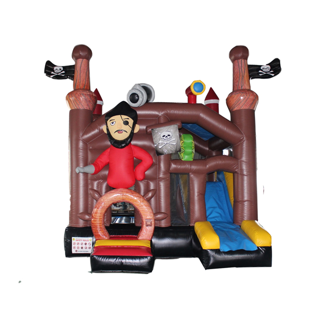 Good Quality Jumping Castles -
 4.5*4.5*4M Pirate Theme Children Play Air Bounce Slide Castle Inflatable – IDO Amusement
