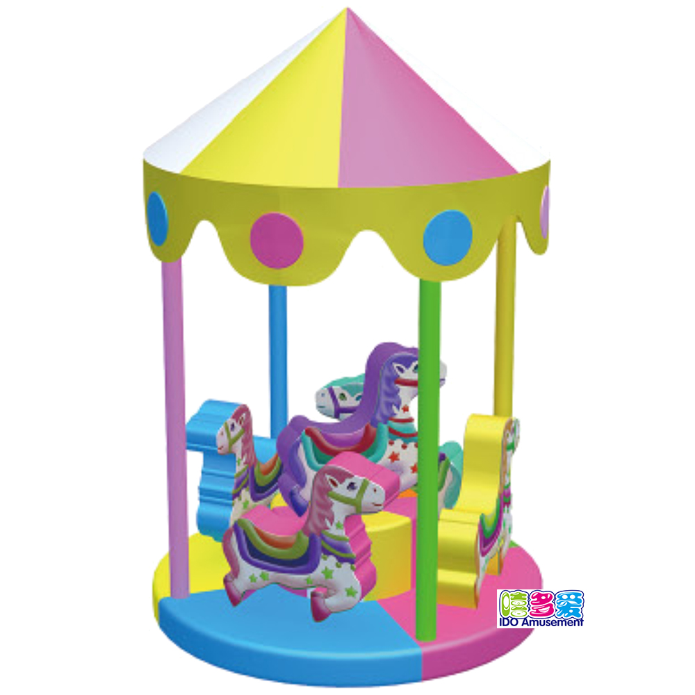Professional China Electric Indoor Soft Play -
 2019 Newest Children Indoor Playground Electric Equipment Pony-shape Soft Play Turntable Kids Play Toy for Kindergarten – IDO Amusement