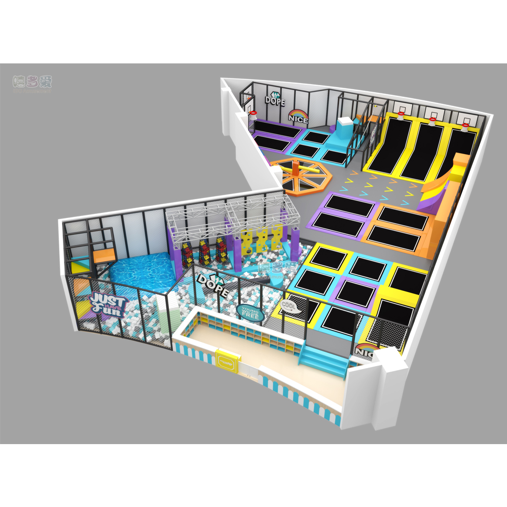 Manufacturer for Park Trampoline -
 Custom Made Commercial Indoor Playground Fitness Bungee Bed with Ninja Course and Foam Pit for Children Hot Sale Trampoline Park – IDO Amusement