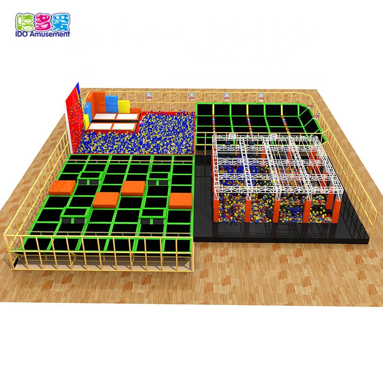 Good quality Sky Zone Indoor Trampoline Park – Manufacture supply large bungee trampoline park equipment – IDO Amusement