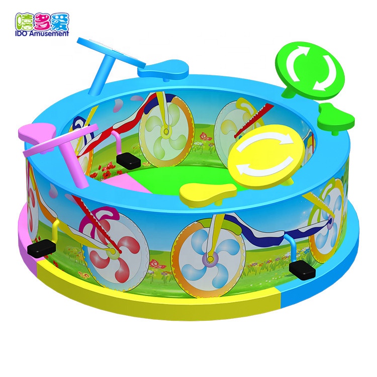 2019 High quality Kids Electric Soft Play Area -
 Kids toy manual bicycle turntable factory small motorcycle turntable for shopping mall – IDO Amusement