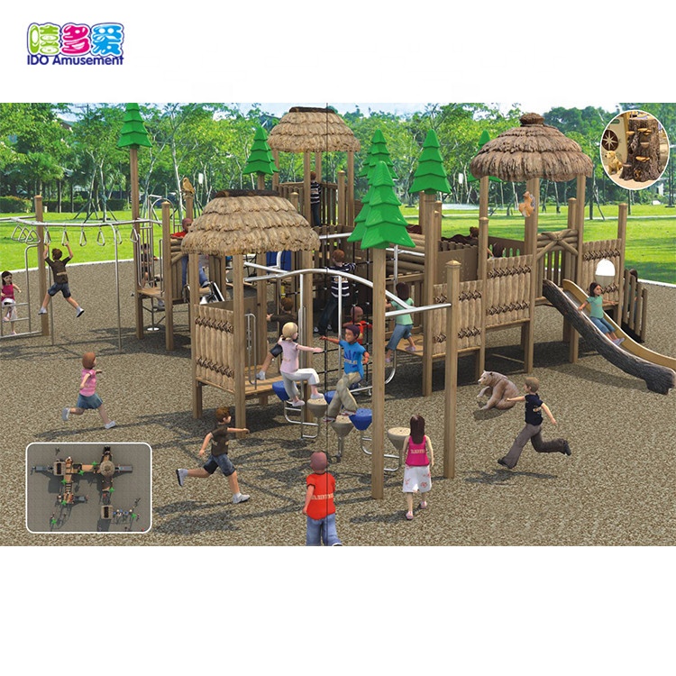 High Quality Wooden Playground Equipment Outdoor – Ido Amusement Hot Sale Kids Swing Set Playground Plastic Park Accessories – IDO Amusement