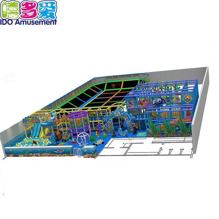 Good Quality Ocean -
 Commercial Grade Children Indoor Play Equipment Suppliers Waterbed Trampoline Park Sand Ocean Theme Indoor Playground – IDO Amusement