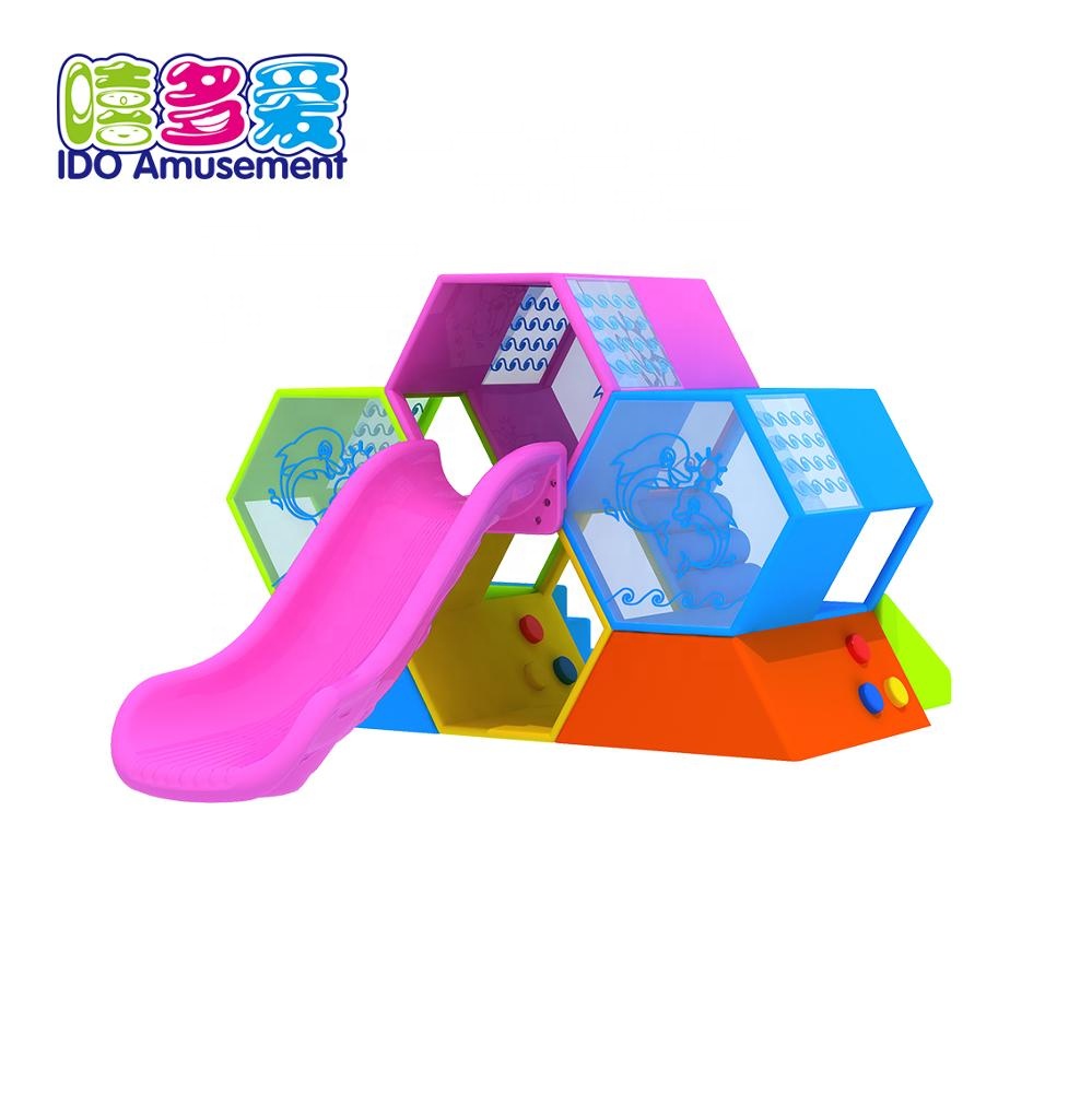 High Quality Wooden Playground Equipment Outdoor – Kids Amusement Park Attractive Children Outdoor Garden Honeycomb Structure Playground Slide Equipment – IDO Amusement
