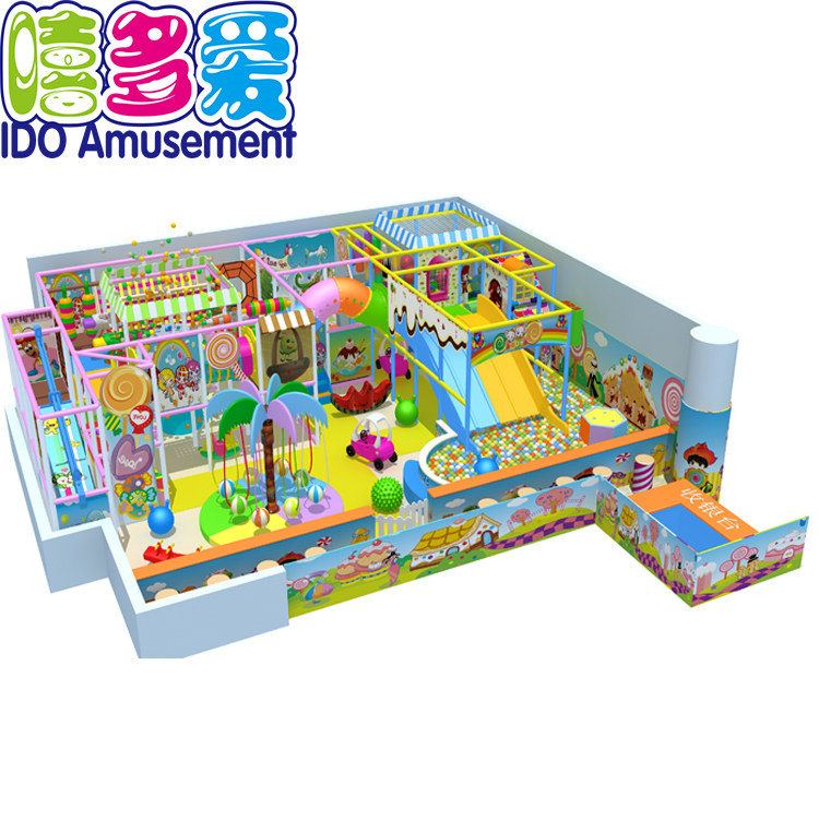 2019 wholesale price Children\\\’s Climbing Wall -
 CE,ISO,SGS Certificate Candy Theme Plastic Soft Play Ground Equipment Kids Indoor – IDO Amusement