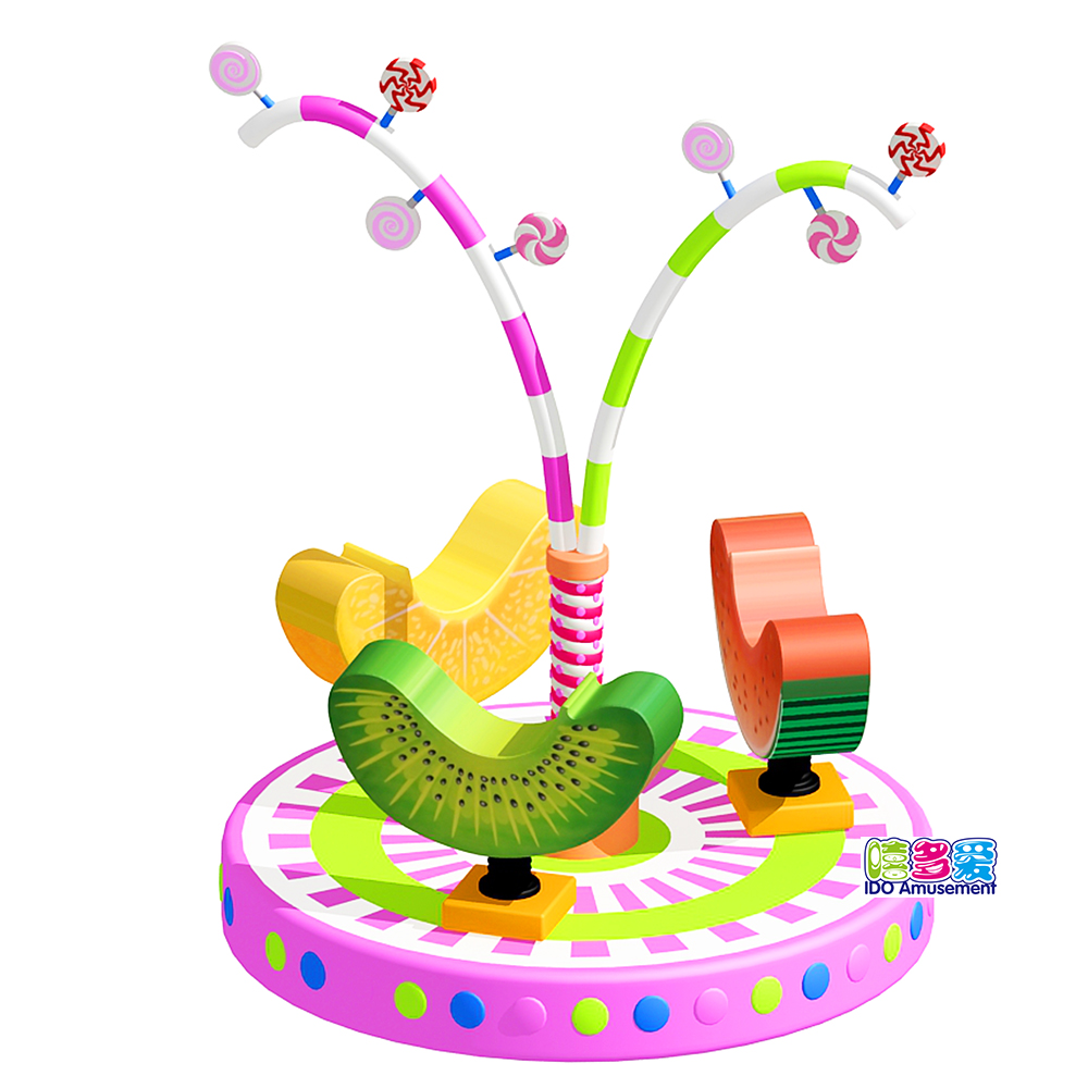 2019 Good Quality Soft Play Electric Toys -
 2019 New Indoor Playground Electric Soft Play Equipment Fruit Candy Turntable for Kids – IDO Amusement