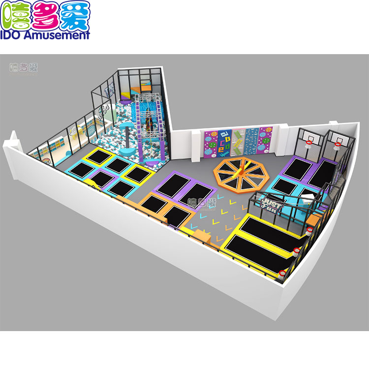 Wholesale Price Professional Trampoline Park -
 Popular Fitness Large Indoor Trampoline Parks Big Trampoline Land For Both Kids And Adult – IDO Amusement