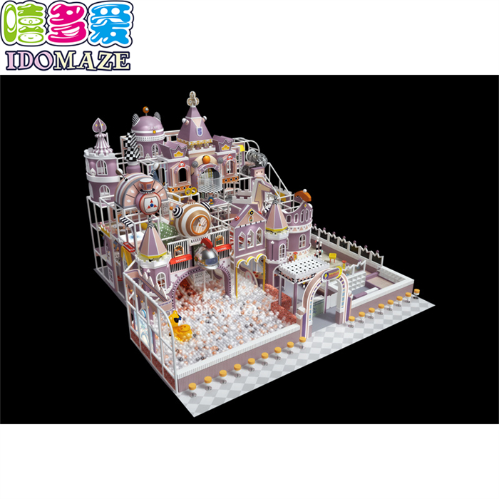 TUV Certified China Manufacturer Indoor Playground Equipment Castle Theme Naughty Castle Plastic Indoor Playground